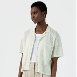 Sunspel Womens Lace Mesh Shirt Ecru(Sunspel Womens Lace Mesh Shirt Ecru) 7 Sunspel Womens Lace Mesh Shirt Ecru(Sunspel Womens Lace Mesh Shirt Ecru) -Best Clothing Store 0000 SunspelWomensLaceMeshShirtEcru