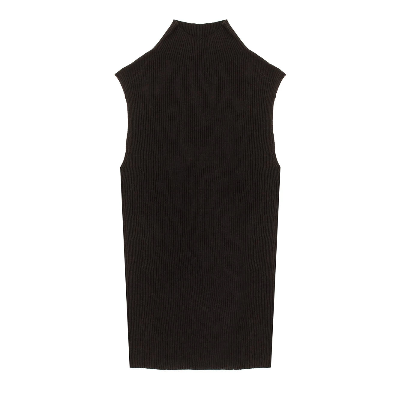 Sunspel Womens Mulberry Silk Rib Vest Jumper Black(Sunspel Womens Mulberry Silk Rib Vest Jumper Black) 3 Sunspel Womens Mulberry Silk Rib Vest Jumper Black(Sunspel Womens Mulberry Silk Rib Vest Jumper Black)