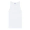 Sunspel Womens Ribbed Tank Top White(Sunspel Womens Ribbed Tank Top White) -Best Clothing Store 0004 sunspel womens ribbed tank topwhite1