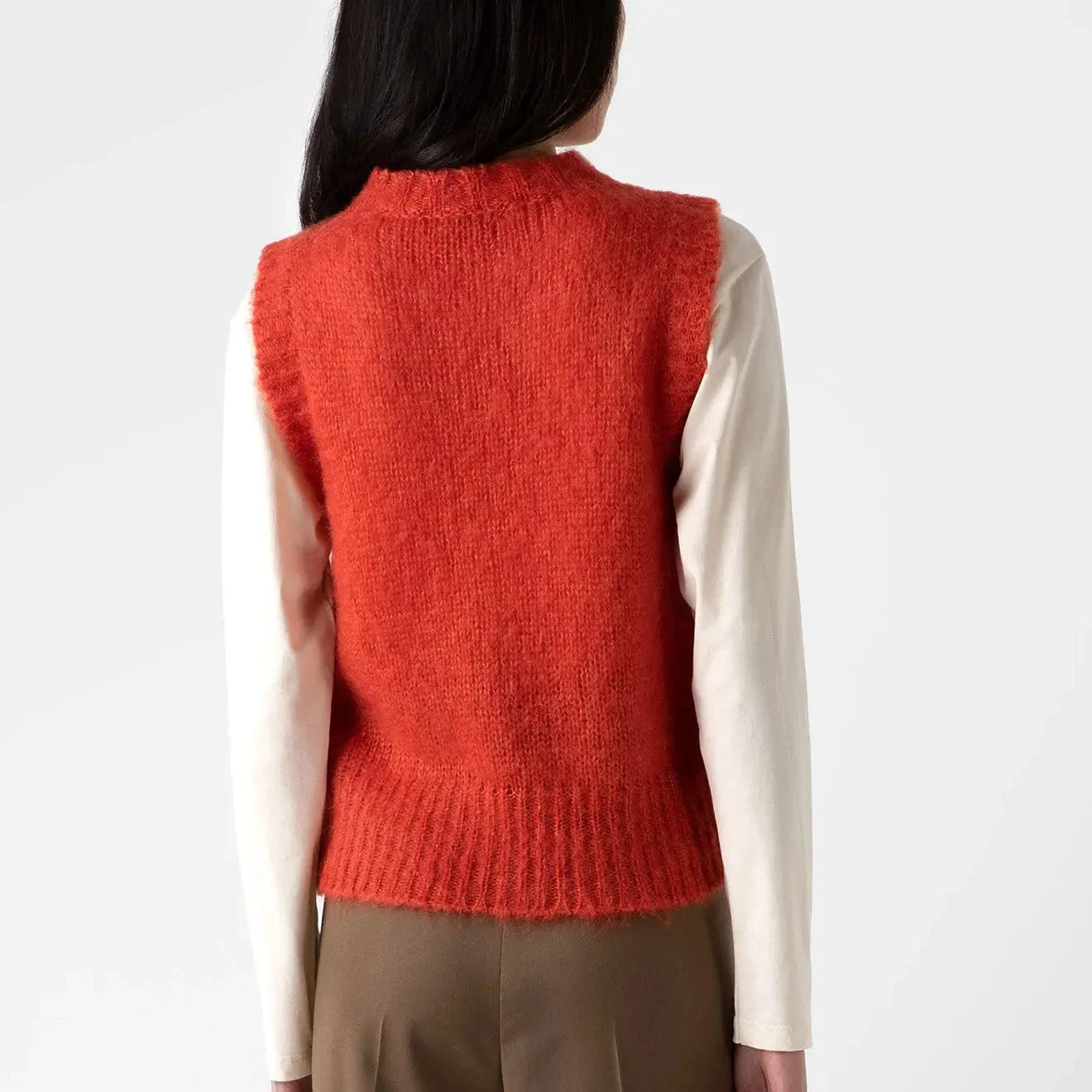 Sunspel Womens Mohair Silk Vest Magma(Sunspel Womens Mohair Silk Vest Magma) 6 Sunspel Womens Mohair Silk Vest Magma(Sunspel Womens Mohair Silk Vest Magma) - Image 4