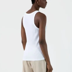 Sunspel Womens Ribbed Tank Top White(Sunspel Womens Ribbed Tank Top White) 8 Sunspel Womens Ribbed Tank Top White(Sunspel Womens Ribbed Tank Top White) -Best Clothing Store 0007 SunspelWomensRibbedTankTopWhite3