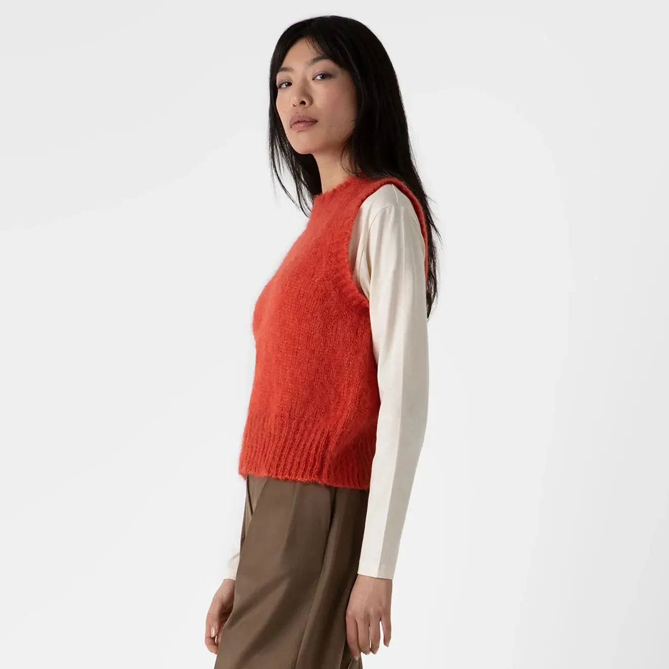 Sunspel Womens Mohair Silk Vest Magma(Sunspel Womens Mohair Silk Vest Magma) 4 Sunspel Womens Mohair Silk Vest Magma(Sunspel Womens Mohair Silk Vest Magma) - Image 2