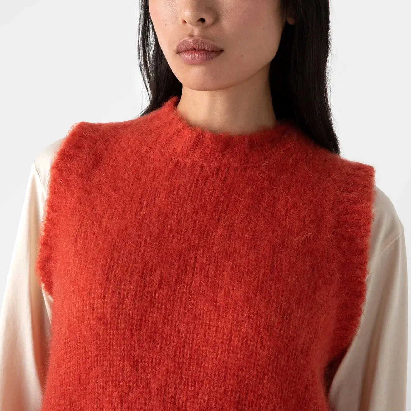 Sunspel Womens Mohair Silk Vest Magma(Sunspel Womens Mohair Silk Vest Magma) 7 Sunspel Womens Mohair Silk Vest Magma(Sunspel Womens Mohair Silk Vest Magma) - Image 5