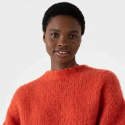 Sunspel Womens Mohair Silk Crew Neck Jumper Magma(Sunspel Womens Mohair Silk Crew Neck Jumper Magma) -Best Clothing Store 0012 sunspel MohairSilkCrewNeckJumper magma2 1800x1800 d3a8188e f92a 4d6e 9efb 313777a41dd9