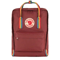 Fjallraven Kanken Classic Backpack Ox Red / Rainbow Pattern(Fjallraven Kanken Classic Backpack Ox Red Rainbow Pattern)