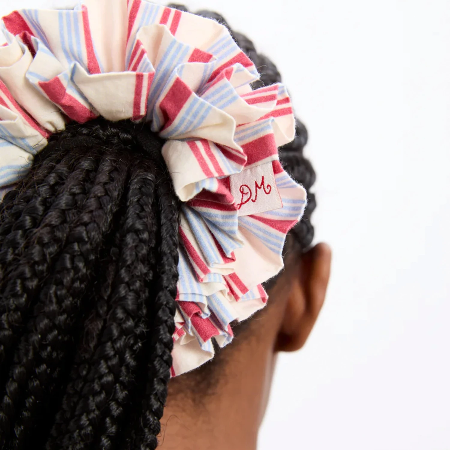 Damson Madder Garter Scrunchie Cherry Business Stripe(Damson Madder Garter Scrunchie Cherry Business Stripe) 4 Damson Madder Garter Scrunchie Cherry Business Stripe(Damson Madder Garter Scrunchie Cherry Business Stripe) - Image 2