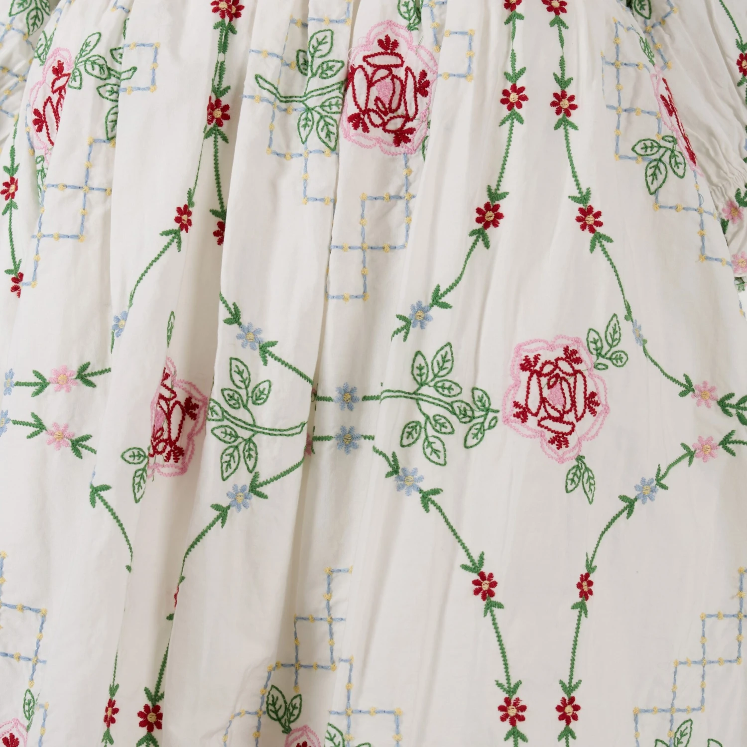 Damson Madder Lulu Mini Dress Rose Embroidery(Damson Madder Lulu Mini Dress Rose Embroidery) 5 Damson Madder Lulu Mini Dress Rose Embroidery(Damson Madder Lulu Mini Dress Rose Embroidery) - Image 3