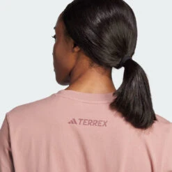 Adidas Terrex Womens Graphic T-Shirt Warm Clay(Adidas Terrex Womens Graphic T Shirt Warm Clay) -Best Clothing Store AdidasTerrexWomensGraphicT ShirtWarmClay 04