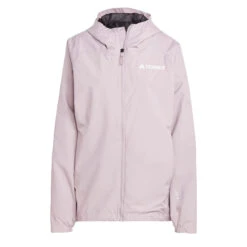 Adidas Terrex Womens Multi 2L Rain.Rdy Jacket Preloved Fig(Adidas Terrex Womens Multi 2l Rain Rdy Jacket Preloved Fig)