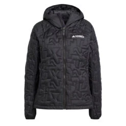 Adidas Terrex Womens Terrex Xperior Primaloft Loose Fill Insulated Hooded Jacket Black(Adidas Terrex Womens Terrex Xperior Primaloft Loose Fill Insulated Hooded Jacket Black)