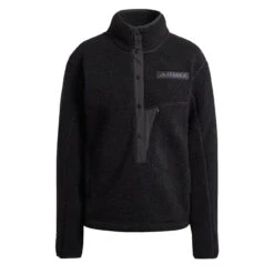 Adidas Terrex Womens Xploric High Pile Fleece Pullover Black(Adidas Terrex Womens Xploric High Pile Fleece Pullover Black)