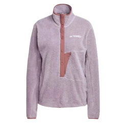 Adidas Terrex Womens Xploric High Pile Fleece Pullover Preloved Fig(Adidas Terrex Womens Xploric High Pile Fleece Pullover Preloved Fig)