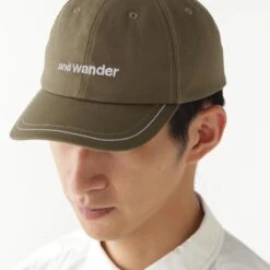 And Wander Cotton Twill Cap Khaki(And Wander Cotton Twill Cap Khaki) -Best Clothing Store AndWanderCottonTwillCapKhaki 0000 5745986247 180 SUB