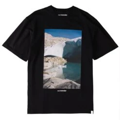And Wander Gracier Printed T-Shirt Black(And Wander Gracier Printed T Shirt Black)