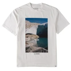 And Wander Gracier Printed T-Shirt White(And Wander Gracier Printed T Shirt White)