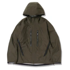 And Wander Womens 2.5L Hiker Rain Jacket Dark Khaki(And Wander Womens 2 5l Hiker Rain Jacket Dark Khaki)