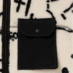 And Wander Womens Daijiro Ohara Map Key Boa Jacket Off White(And Wander Womens Daijiro Ohara Map Key Boa Jacket Off White) -Best Clothing Store AndWanderWomensDaijiroOharaMapKeyBoaJacketOffWhite 6