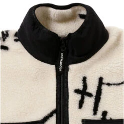 And Wander Womens Daijiro Ohara Map Key Boa Jacket Off White(And Wander Womens Daijiro Ohara Map Key Boa Jacket Off White) -Best Clothing Store AndWanderWomensDaijiroOharaMapKeyBoaJacketOffWhite 8