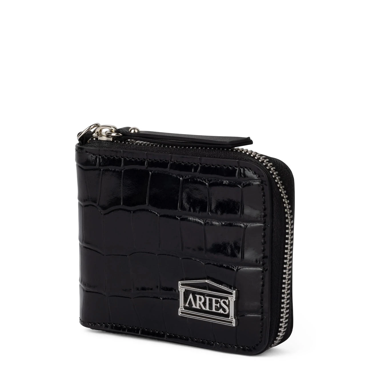 Aries Croc Studded Bobby Wallet Black(Aries Croc Studded Bobby Wallet Black) 3 Aries Croc Studded Bobby Wallet Black(Aries Croc Studded Bobby Wallet Black)