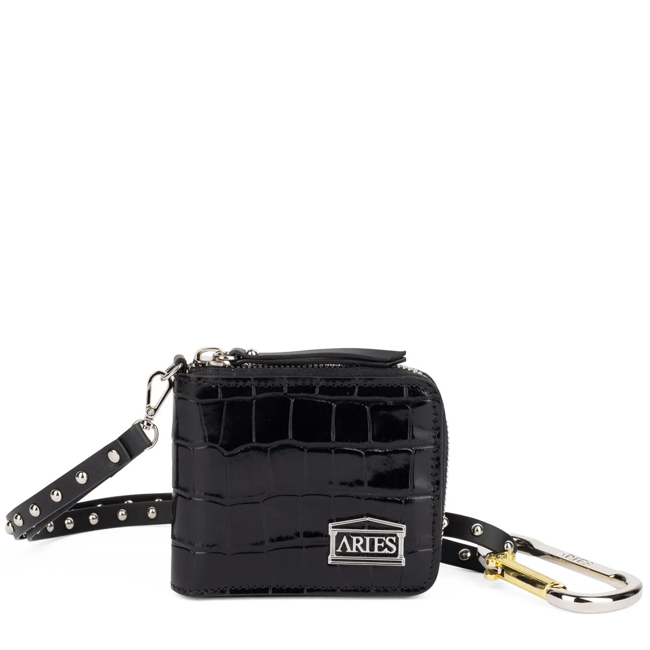 Aries Croc Studded Bobby Wallet Black(Aries Croc Studded Bobby Wallet Black) 5 Aries Croc Studded Bobby Wallet Black(Aries Croc Studded Bobby Wallet Black) - Image 3