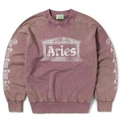 Aries Womens Aged Ancient Column Sweat Pink(Aries Womens Aged Ancient Column Sweat Pink)