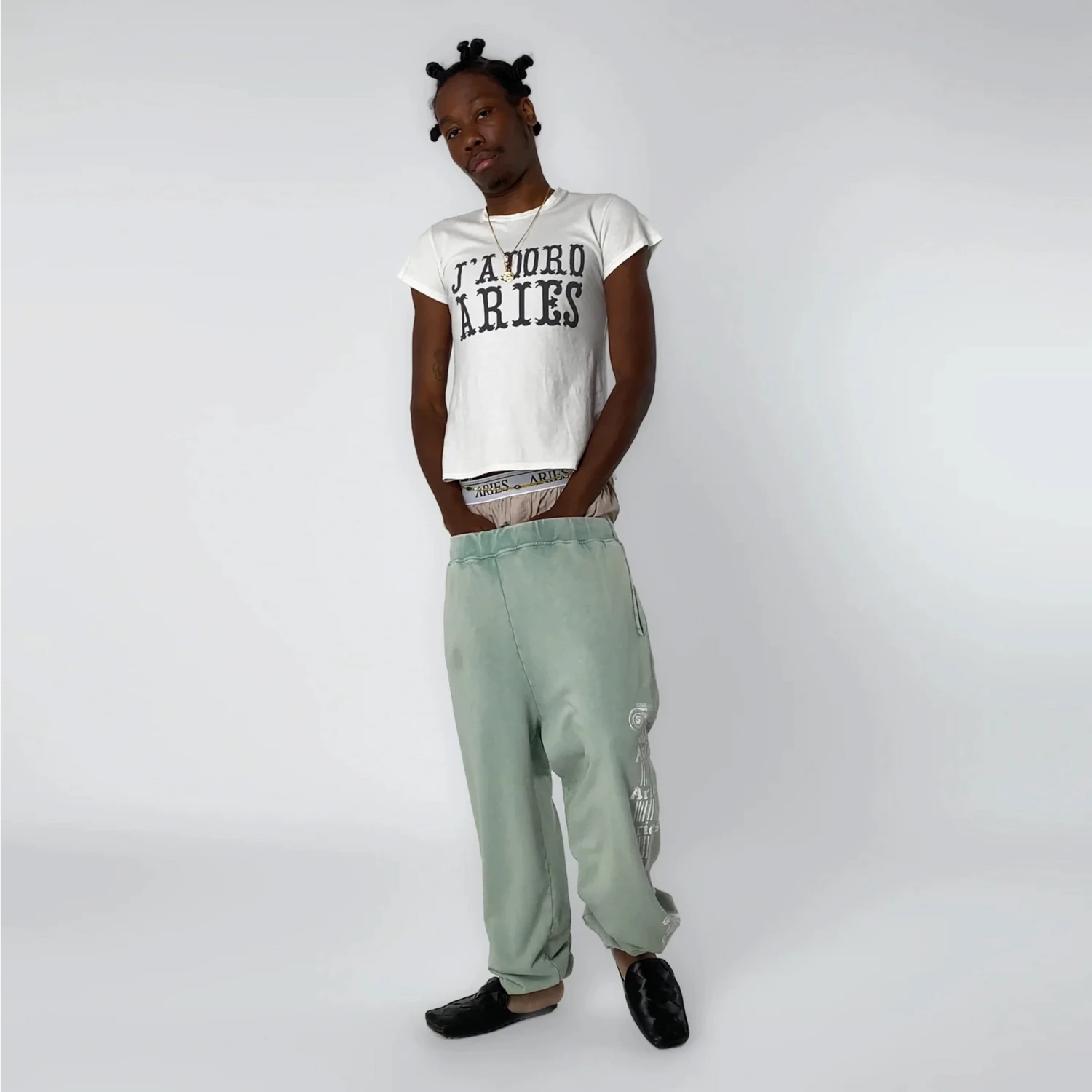 Aries Womens Aged Ancient Column Sweatpant Green(Aries Womens Aged Ancient Column Sweatpant Green) 6 Aries Womens Aged Ancient Column Sweatpant Green(Aries Womens Aged Ancient Column Sweatpant Green) - Image 4