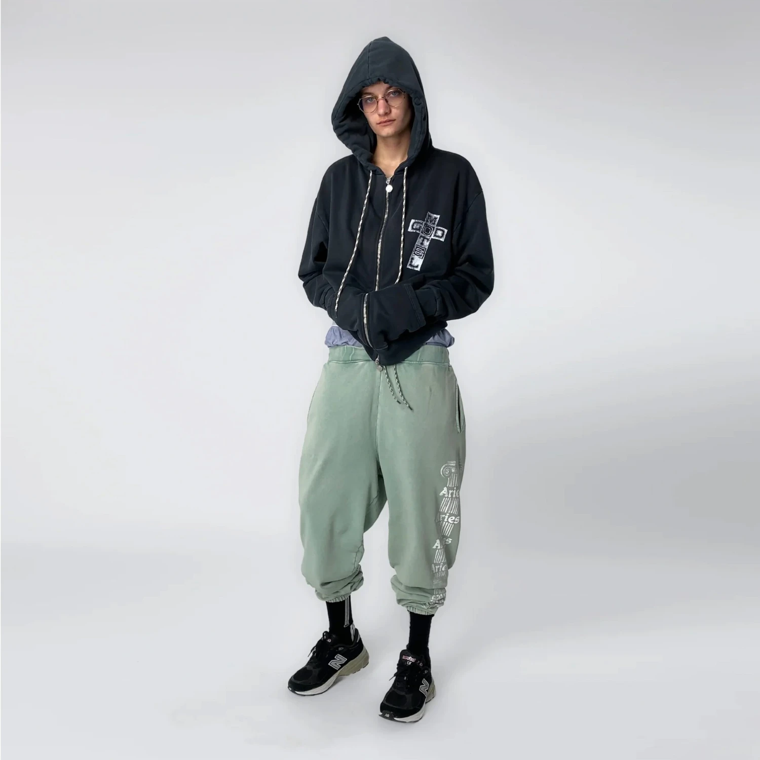 Aries Womens Aged Ancient Column Sweatpant Green(Aries Womens Aged Ancient Column Sweatpant Green) 7 Aries Womens Aged Ancient Column Sweatpant Green(Aries Womens Aged Ancient Column Sweatpant Green) - Image 5