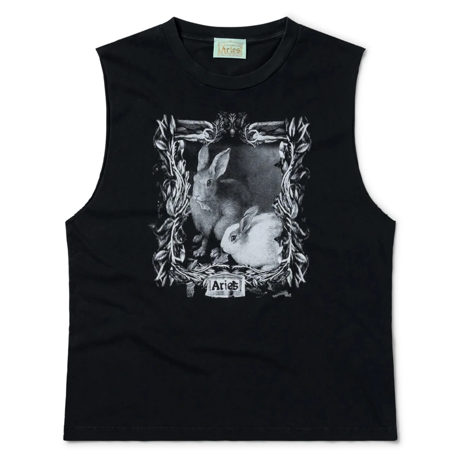 Aries Womens Faded Bunny Muscle Vest Black(Aries Womens Faded Bunny Muscle Vest Black) 3 Aries Womens Faded Bunny Muscle Vest Black(Aries Womens Faded Bunny Muscle Vest Black)