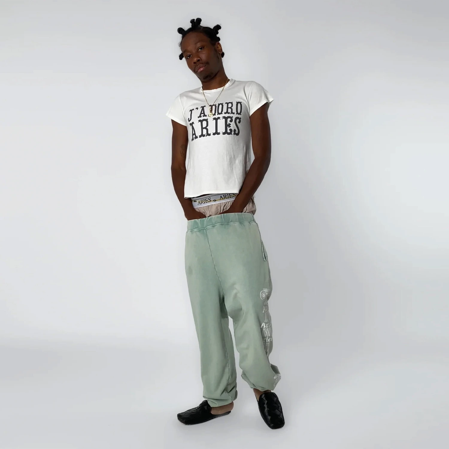 Aries Womens J'adoro Western Cap Sleeve Tee Off White(Aries Womens Jadoro Western Cap Sleeve Tee Off White) 7 Aries Womens J'adoro Western Cap Sleeve Tee Off White(Aries Womens Jadoro Western Cap Sleeve Tee Off White) - Image 5