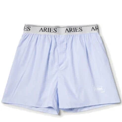 Aries Womens Temple Boxer Shorts Blue(Aries Womens Temple Boxer Shorts Blue)