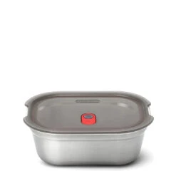 Black+Blum Black + Blum Steel Food Box Medium Grey/Red(Black Blum Steel Food Box Medium Grey Red)