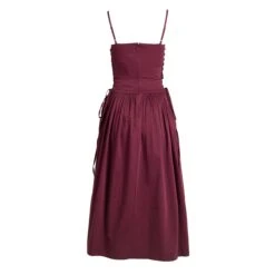 Damson Madder Angelina Cotton Satin Dress Fig(Damson Madder Angelina Cotton Satin Dress Fig) -Best Clothing Store DamsonMadderAngelinaCottonSatinDressFig 0000 AUG ECOM0245 0ff07d34 115f 4bbe 861d 06071ab9bada