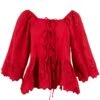 Damson Madder Lana Blouse Red Broderie(Damson Madder Lana Blouse Red Broderie)