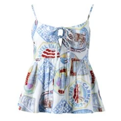 Damson Madder Penny Shell Top Holiday Print(Damson Madder Penny Shell Top Holiday Print)