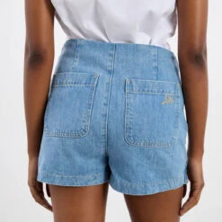 Damson Madder Rory Skort River Wash(Damson Madder Rory Skort River Wash) -Best Clothing Store DamsonMadderRorySkortRiverWash3