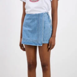 Damson Madder Rory Skort River Wash(Damson Madder Rory Skort River Wash) -Best Clothing Store DamsonMadderRorySkortRiverWash4