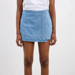 Damson Madder Rory Skort River Wash(Damson Madder Rory Skort River Wash) -Best Clothing Store DamsonMadderRorySkortRiverWash5