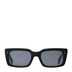 Garrett Leight GL 3030 49 Sunglasses Black/Semi-Flat Navy(Garrett Leight Gl 3030 49 Sunglasses Black Semi Flat Navy)