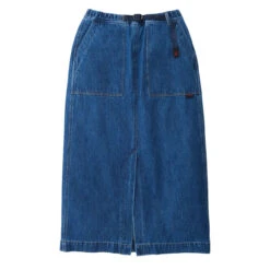 Gramicci Long Denim Skirt Mid Indigo(Gramicci Long Denim Skirt Mid Indigo)
