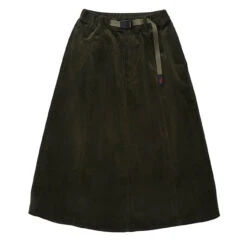 Gramicci Womens Paneled Midi Skirt Olive Green(Gramicci Paneled Midi Skirt Olive Green)