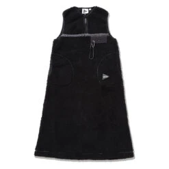 Gramicci X And Wander Womens JQ Tape Fleece Dress Black(Gramicci X And Wander Jq Tape Fleece Dress Black)