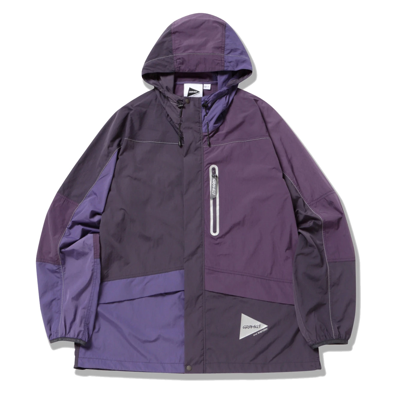 Gramicci X And Wander Women's Patchwork Wind Hoodie Multi Purple(Gramicci X And Wander Womens Patchwork Wind Hoodie Multi Purple) 3 Gramicci X And Wander Women's Patchwork Wind Hoodie Multi Purple(Gramicci X And Wander Womens Patchwork Wind Hoodie Multi Purple)