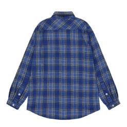 Kappy Country Check Shirt Blue(Kappy Country Check Shirt Blue) -Best Clothing Store KappyCountryCheckShirtBlue3
