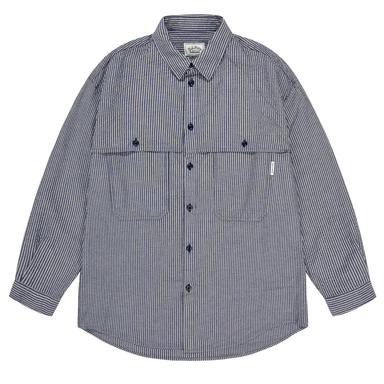 Kappy Stripe Pocket Work Shirt Navy(Kappy Stripe Pocket Work Shirt Navy) 3 Kappy Stripe Pocket Work Shirt Navy(Kappy Stripe Pocket Work Shirt Navy)