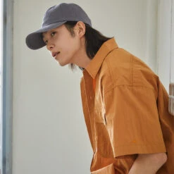 Kappy Sunrise Utility Half Shirt Brick(Kappy Sunrise Utility Half Shirt Brick) -Best Clothing Store KappySunriseUtilityHalfShirtBrick2