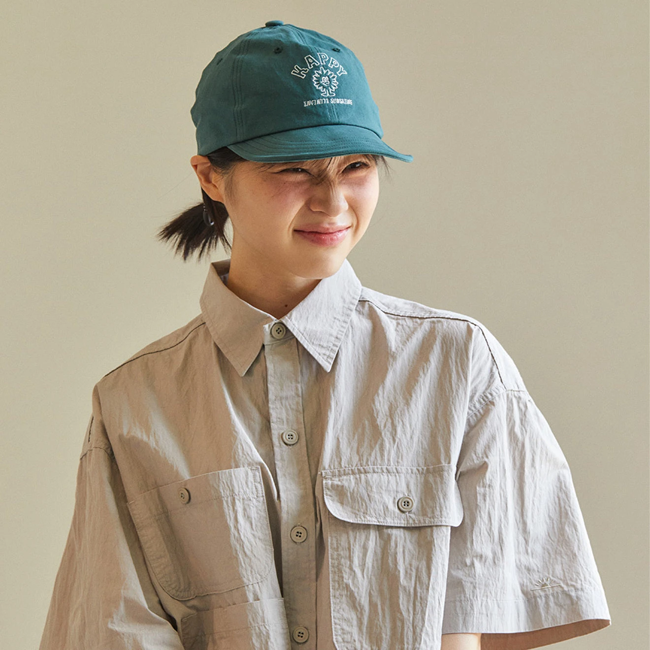 Kappy Sunrise Utility Half Shirt Greige(Kappy Sunrise Utility Half Shirt Greige) 8 Kappy Sunrise Utility Half Shirt Greige(Kappy Sunrise Utility Half Shirt Greige) - Image 6