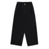 Kappy Two Tuck Wide Kation Pants Black(Kappy Two Tuck Wide Kation Pants Black) -Best Clothing Store KappyTwoTuckWideKationPantsBlack2