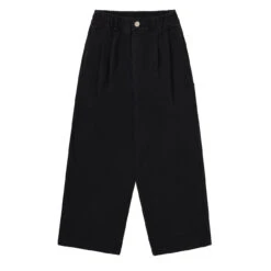 Kappy Two Tuck Wide Kation Pants Black(Kappy Two Tuck Wide Kation Pants Black)