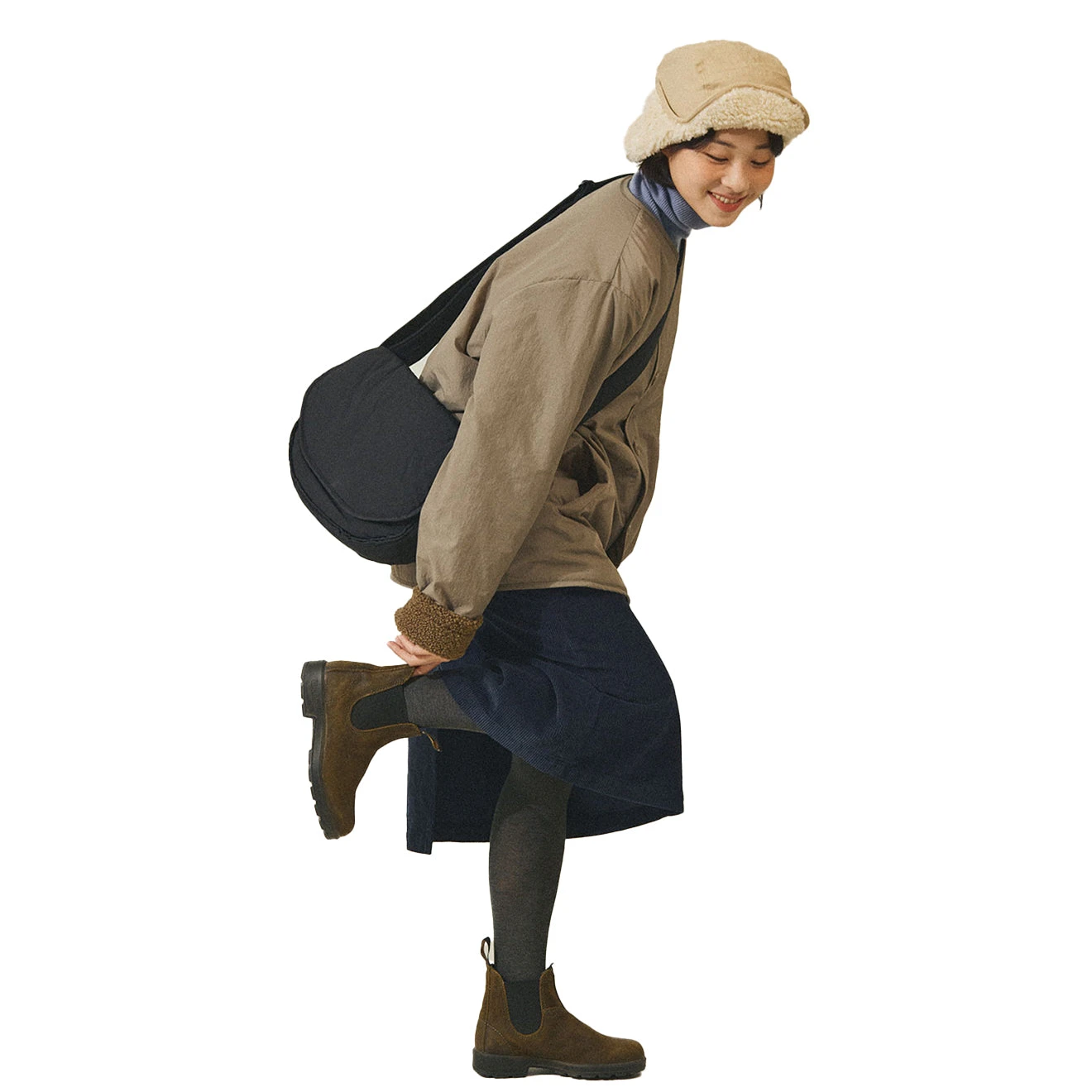 Kappy Womens Corduroy Fatigue Skirt Navy(Kappy Womens Corduroy Fatigue Skirt Navy) 5 Kappy Womens Corduroy Fatigue Skirt Navy(Kappy Womens Corduroy Fatigue Skirt Navy) - Image 3