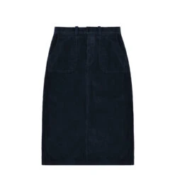 Kappy Womens Corduroy Fatigue Skirt Navy(Kappy Womens Corduroy Fatigue Skirt Navy)